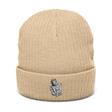 Ribbed knit beanie