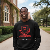 Clark Atlanta University Mens Black Crewneck