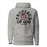 Grey Rose Hoodie