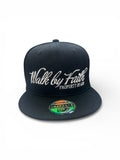 Walk By Faith Black Snap Back