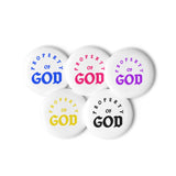Set of pin buttons