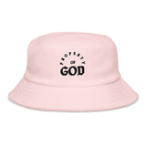 Unstructured terry cloth bucket hat