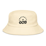 Unstructured terry cloth bucket hat