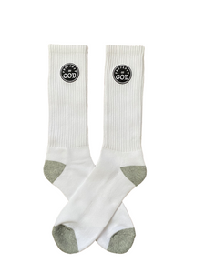 White Athletic Socks